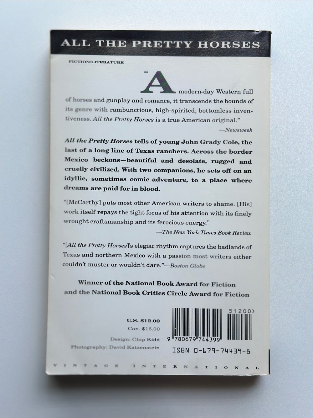 All the Pretty Horses by Cormac McCarthy | Fiction, Western | Paperback Book - Picture 2 of 7